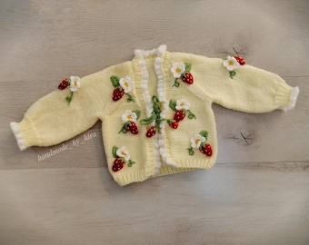 Aardbeienvest voor meisjes, maat 1 t/m 12 jaar