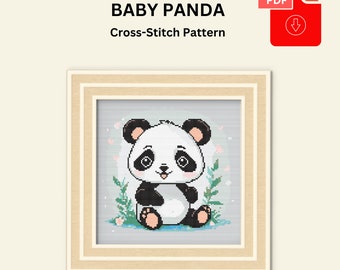 Baby-Panda-Kreuzstichmuster PDF