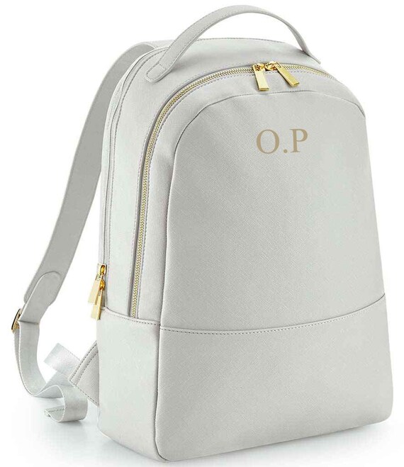 Faux Leather Boutique Backpack Personalised With Name or  display picture 2