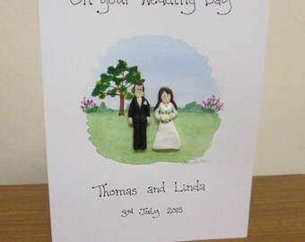 Personalised Wedding Card - Garden