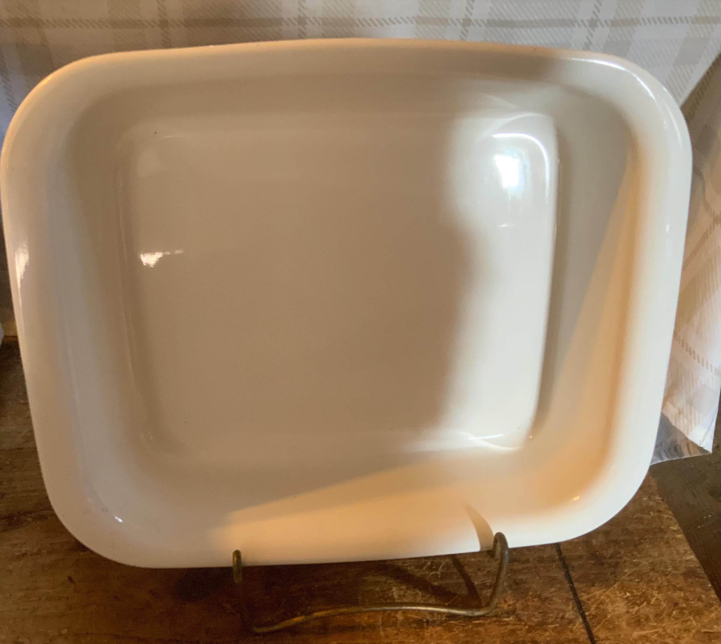 Corningware A-18-B Just White Open Roaster - Etsy