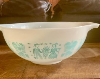 Pyrex Turquoise 404 Amish Butterprint Vintage Pyrex Mixing Bowl Complete Set of 4 401 - 404 ...