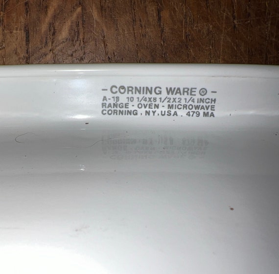 CORNING WARE A-18 ロースター 26x22x6cm Corningware A-18-B Just White Open Roaster - Etsy
