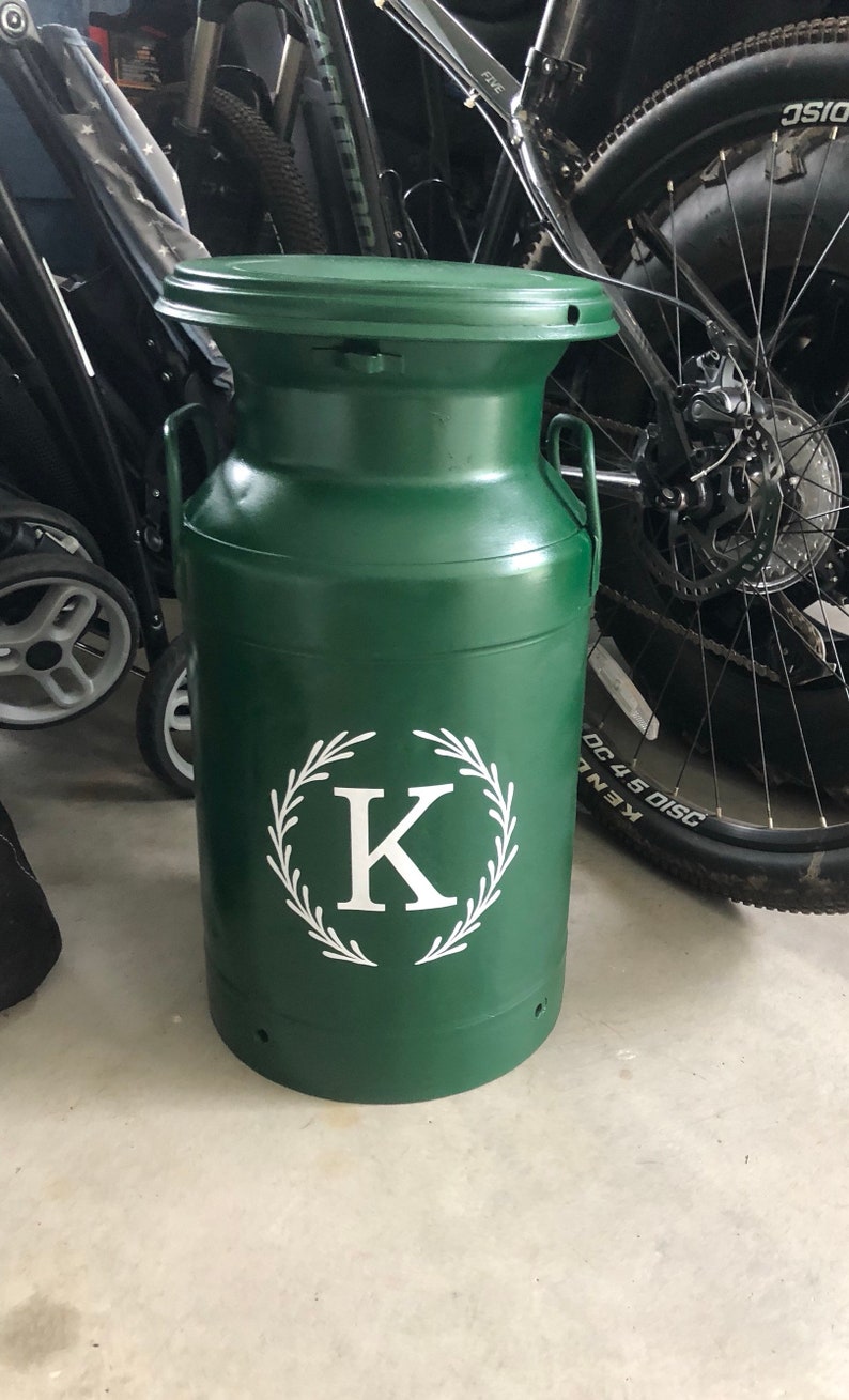 CUSTOM Letter Milk Jug Decal Etsy
