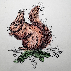 Squirrel romantic 5x7
