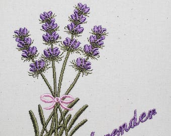 Lavender with bow 4x4