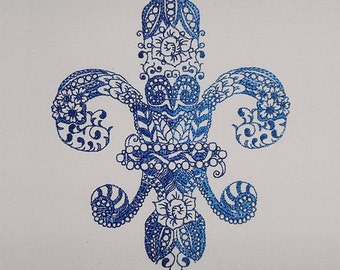 Fleur de Lys Zendoodle