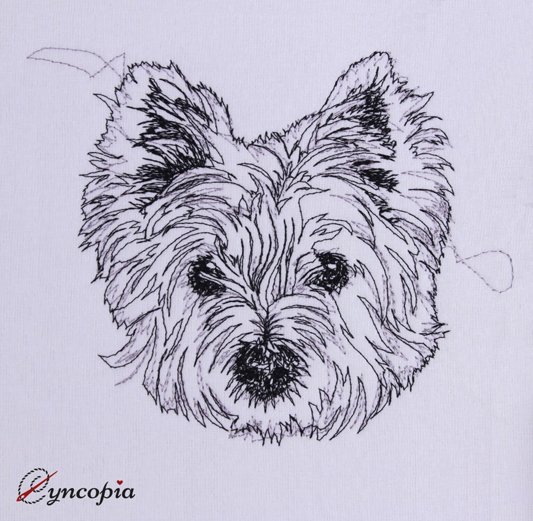 West Highland White Terrier Scribble - Etsy
