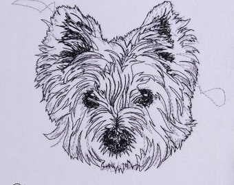 West Highland White Terrier scribble