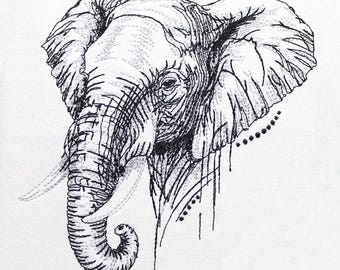 Embroidery Design Elephant grafik