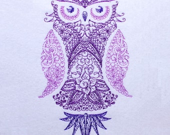 Búho Zendoodle