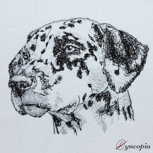 Dalmatian scribble