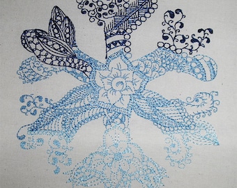 Snowflake zendoodle 5x7