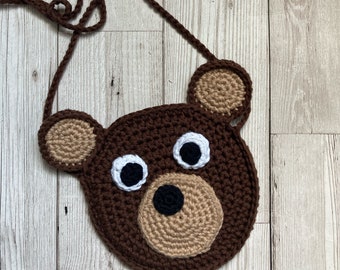 Bear Purse - Kids Shoulder Bag - Gift For Girls - Bear Gift