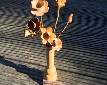 Wooden Flower Ornament // Hand Turned // Flower Buds // Custom Order