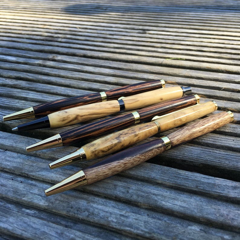 Hand Turned Pen // Hand Turned Pencils // Custom Made // Wood Etsy