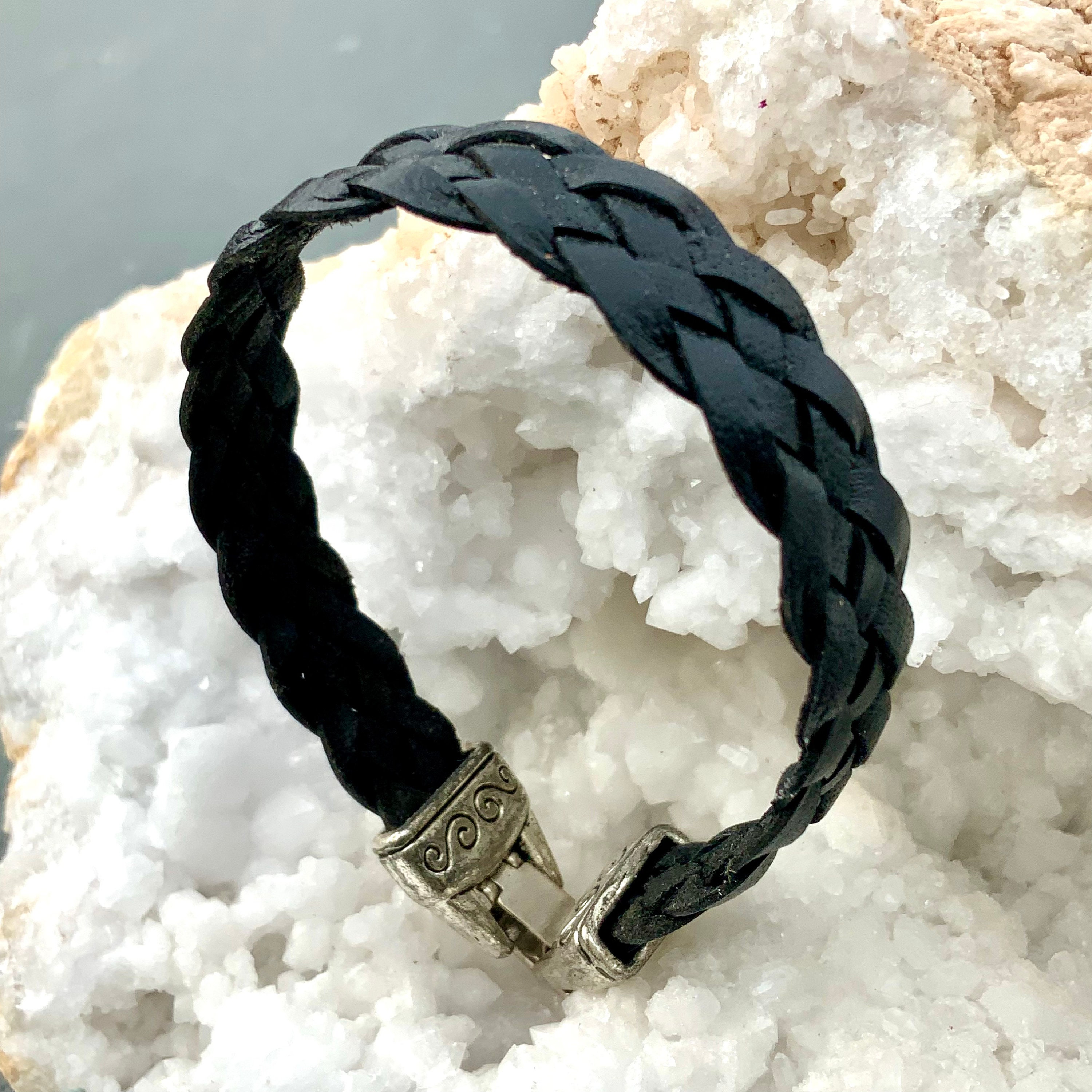 Braided Rope Beach/Surfer Style Brown Leather Bracelet, Mens Jewelry Braided Rope Beach/Surfer Style Brown Leather Bracelet, Mens Jewelry