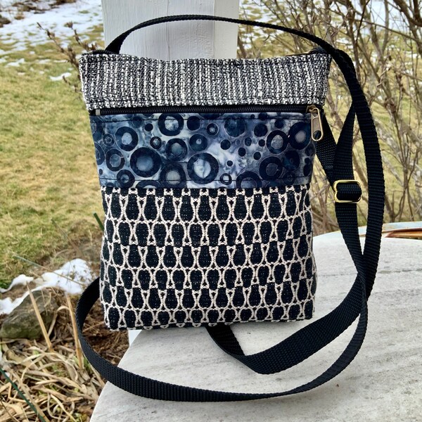 Black Fabric Bag Etsy