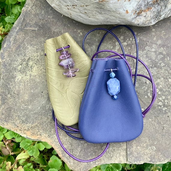 Suede Medicine Bag and Crystal Pouch – Spiritual Boho
