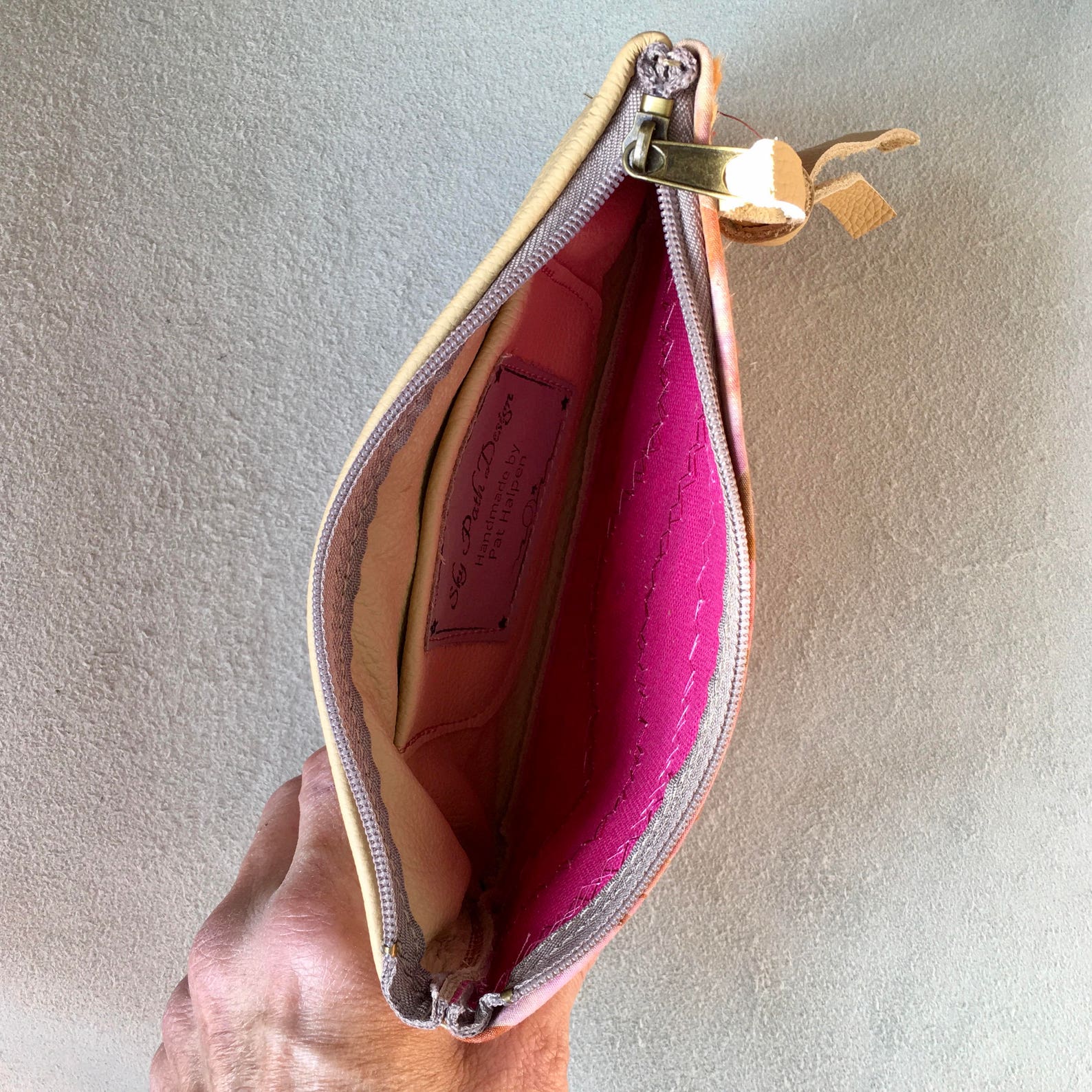 Italian Leather Wallet Clutch Phone Case Accessories Bag Tiny Etsy