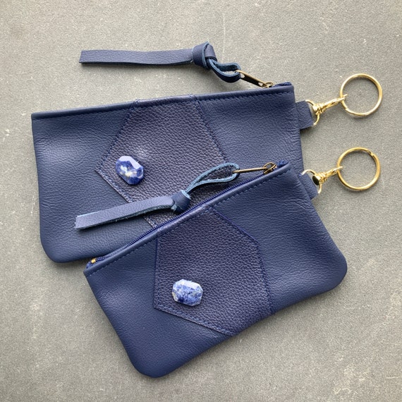 Flat Leather Wallet Slim Zip Wallet Phone Bag Clutch Glasses Case Keychain Minimalist Wallet Purse Organizer Statement Designer Makeup Bag Etsy
