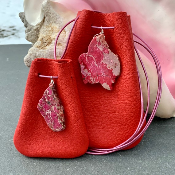 Red mini crystal bag