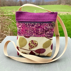Petit sac à bandoulière végétalien, couleurs de l'été heureux, rembourrage, tapisserie, sac de festival de voyage, bandoulière réglable, poche pour téléphone, sac de tous les jours