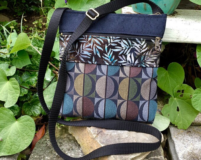 Black Fabric Vegan Crossbody Shoulder Travel Bag Small Purse - Etsy