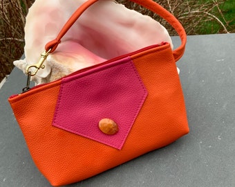 LederArmband Clutch Portemonnaie Handytasche Mini Handtasche Slim Reißverschluss Clutch Abendtasche LederArmband Edelstein Perlen Schlüsselanhänger Portemonnaie