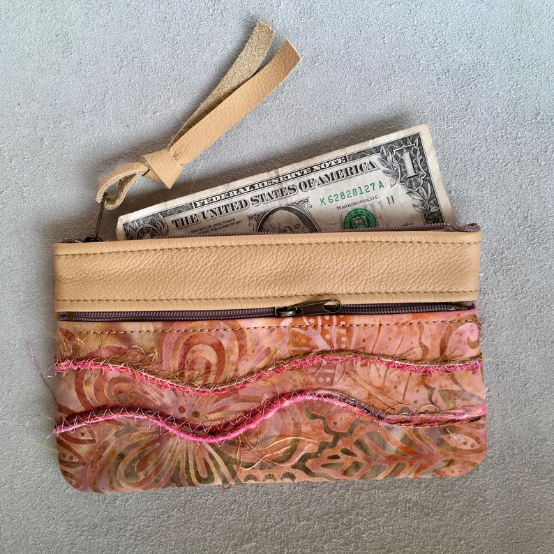 Italian Leather Wallet Clutch Phone Case Accessories Bag Tiny Etsy