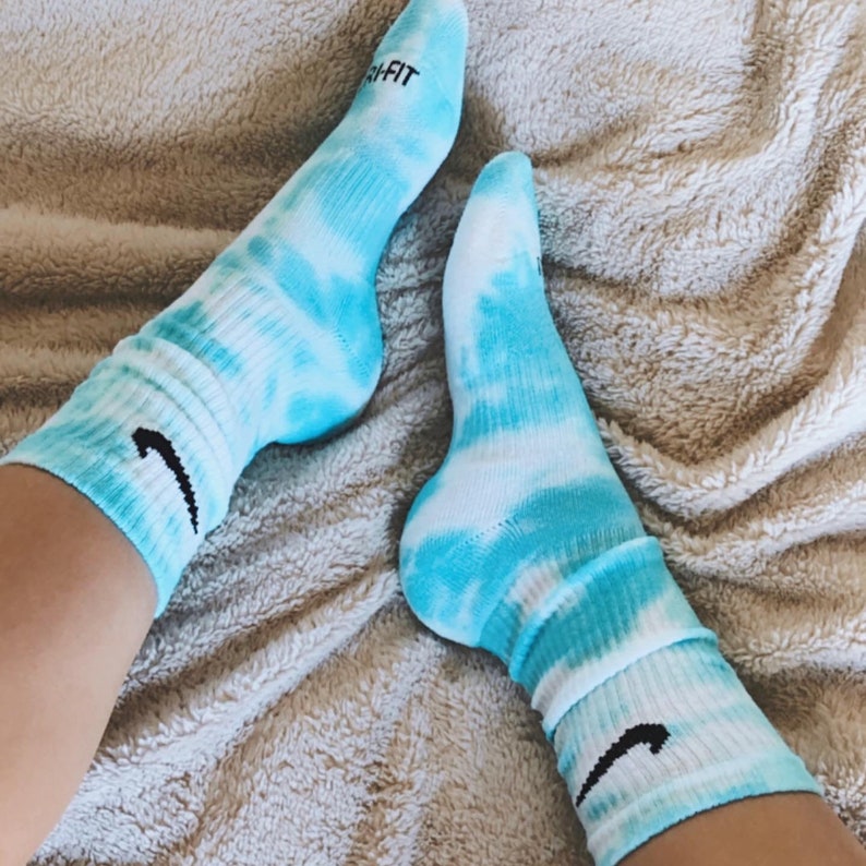Tie dye Nike crew socks Etsy