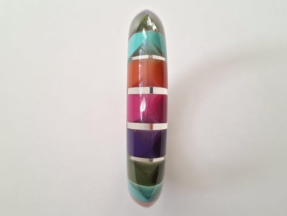 Multicoloured Fun Resin Bangle - image 9