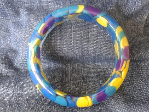 Colourful Perspex Bangle (Large) - image 4