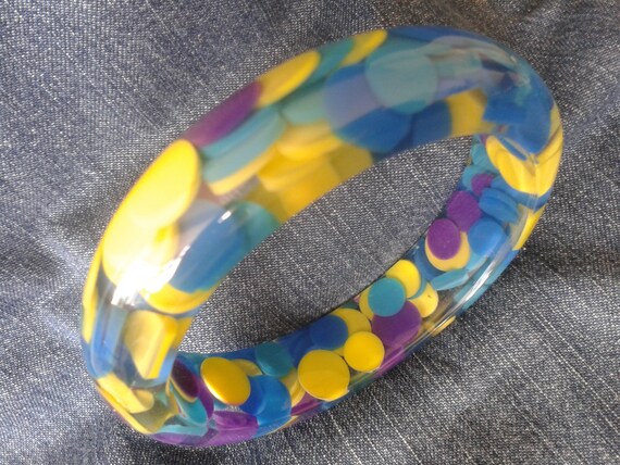 Colourful Perspex Bangle (Large) - image 5