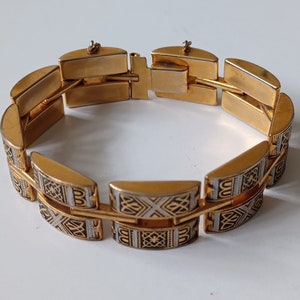 Beautiful Vintage Damascene Bracelet