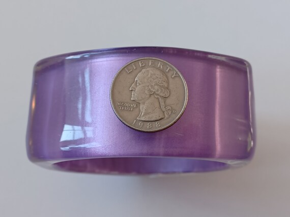 Lovely Lilac Triangular Perspex Bangle - image 9