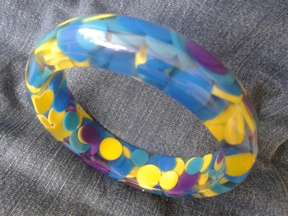 Colourful Perspex Bangle (Large) - image 7