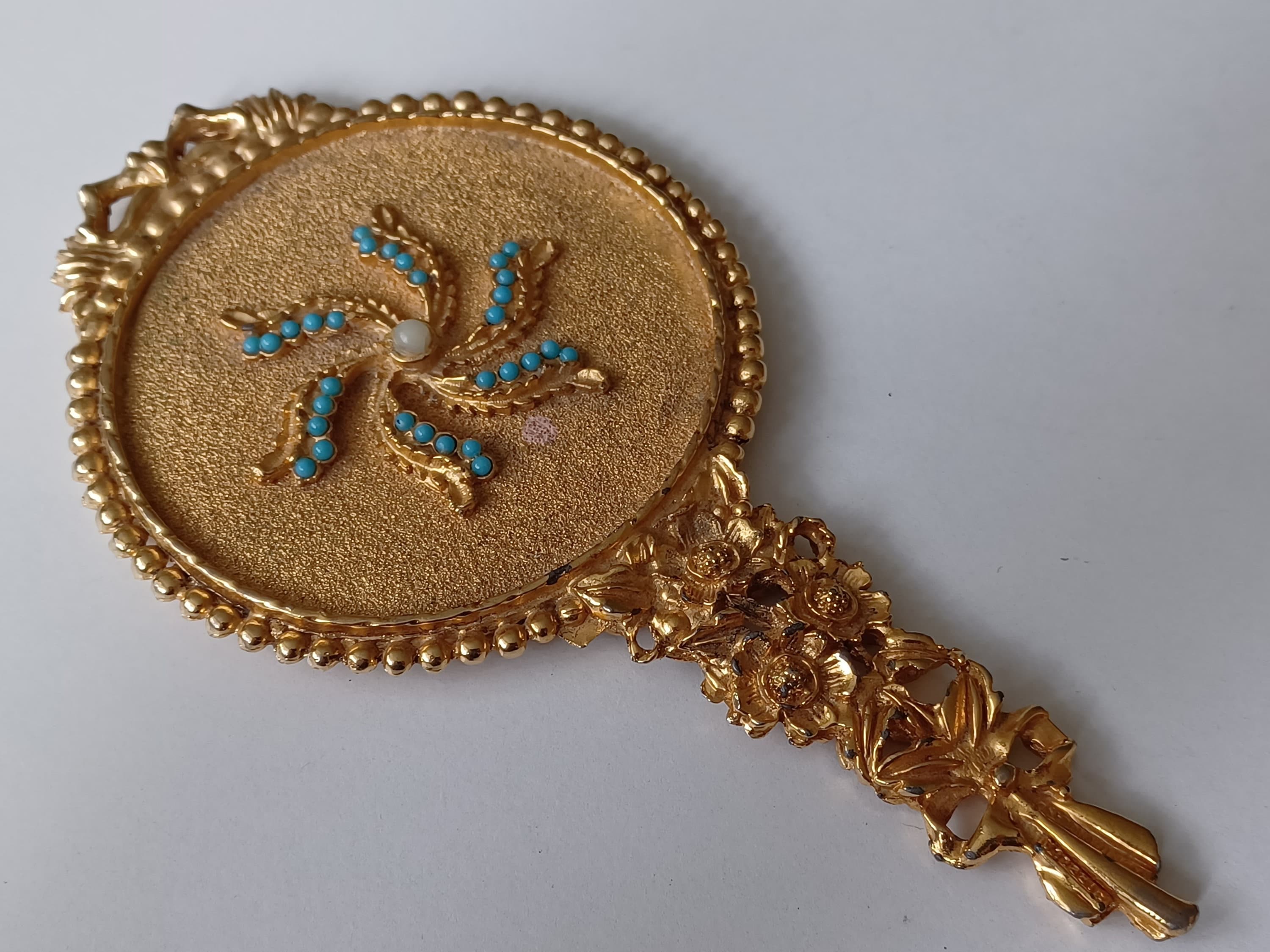 Porte-bijoux Vintage Doré Mirella - Années 60, Made In England, Neuf Sans Emballage