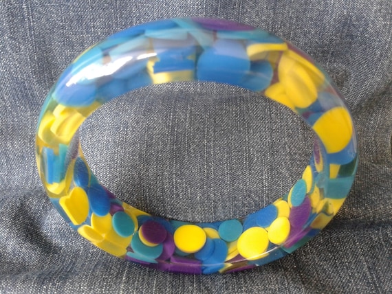 Colourful Perspex Bangle (Large) - image 6