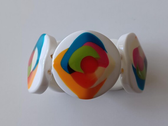 Gorgeous Elasticated Panel Bracelet - image 1