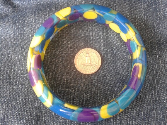 Colourful Perspex Bangle (Large) - image 9