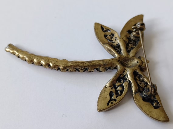 Beautiful Sparkling Dragonfly Pin Brooch - image 8