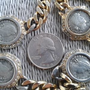 Absolutely Stunning Vintage Ciner Opera Coin Necklace