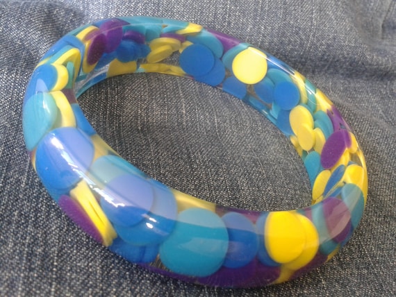 Colourful Perspex Bangle (Large) - image 2