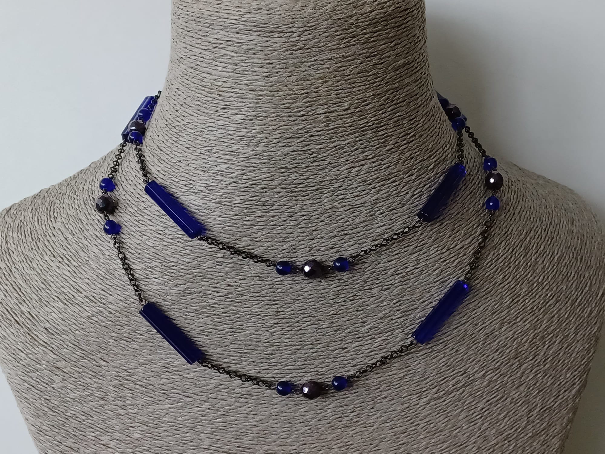 Collar Largo Mate Picasso J As Per Mala De 8mm, Cuentas Anudadas A Mano, Collar De Meditación