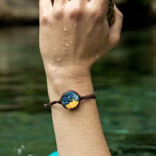 Water Element Bracelet Alchemy Jewelry Water Symbol Etsy