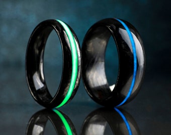 Carbon Fiber Ring, Wedding Ring for Him, Industrial Modern Ring, Boyfriend Gift, Mens Ring, Statement Ring, Minimalist Wedding Band
