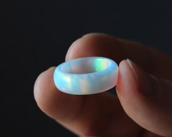 Solid Opalite Ring - 4 color options - 3 width options