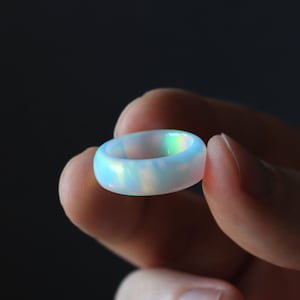 Solid Opalite Ring 4 color options 3 width options image 1