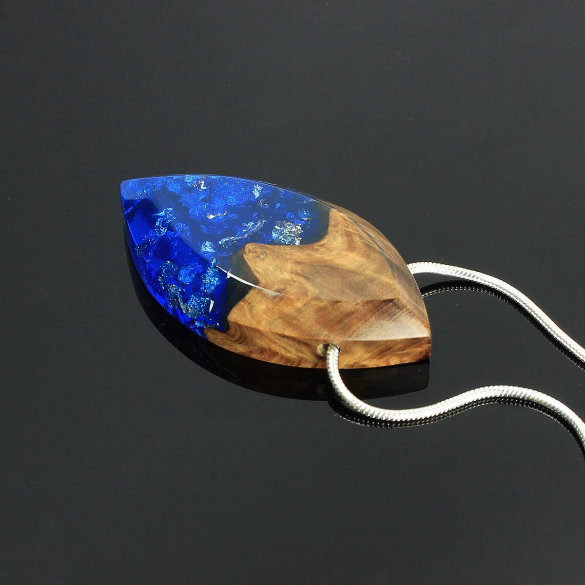 Wood and Resin Necklace Girlfriend Gift Gift for Girlfriend Etsy